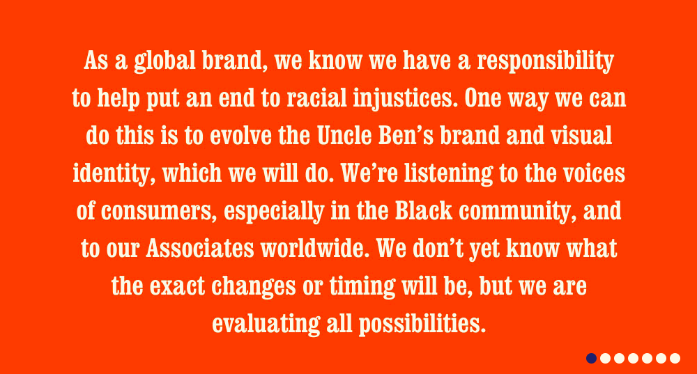 Uncle Ben's to rebrand as Ben's Original, 2020-09-23